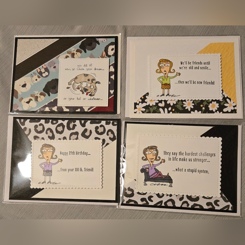 15 Hand Crafted Humorous Greeting Cards